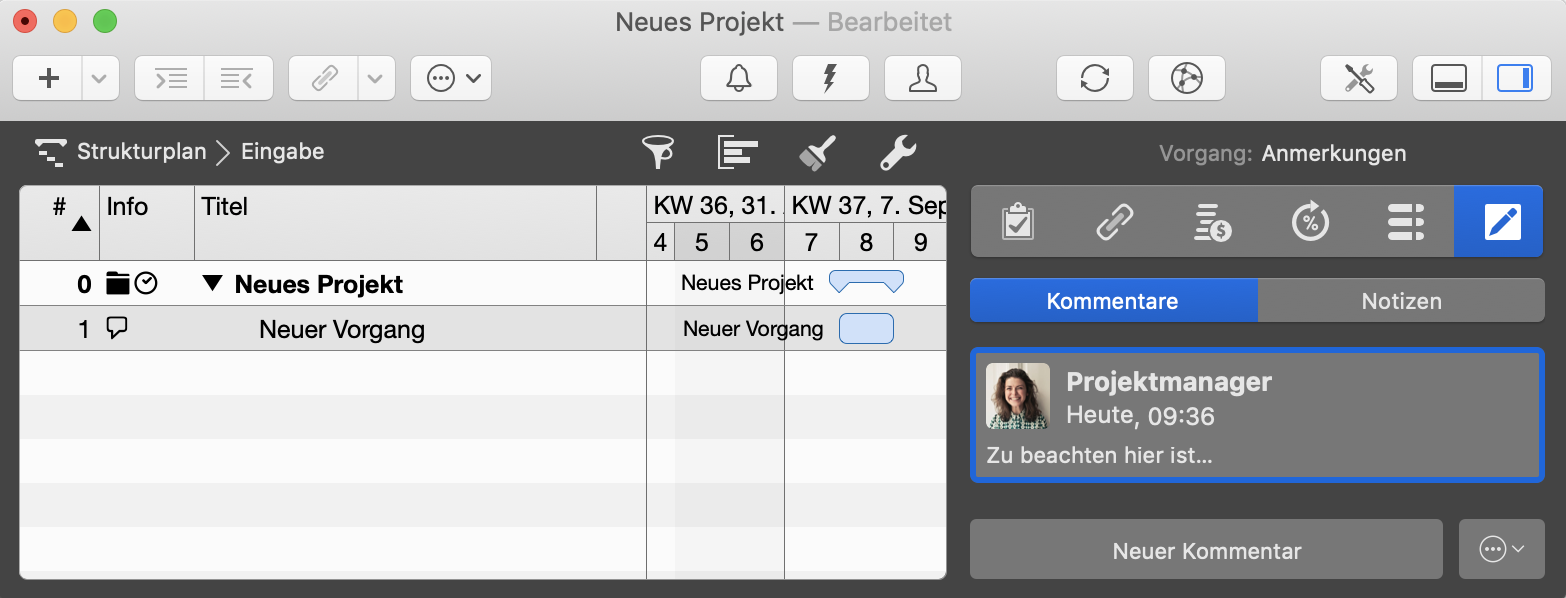 Neuer Kommentar - PM Ressource - Bild