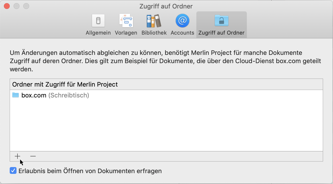 Preferences:Folder Access