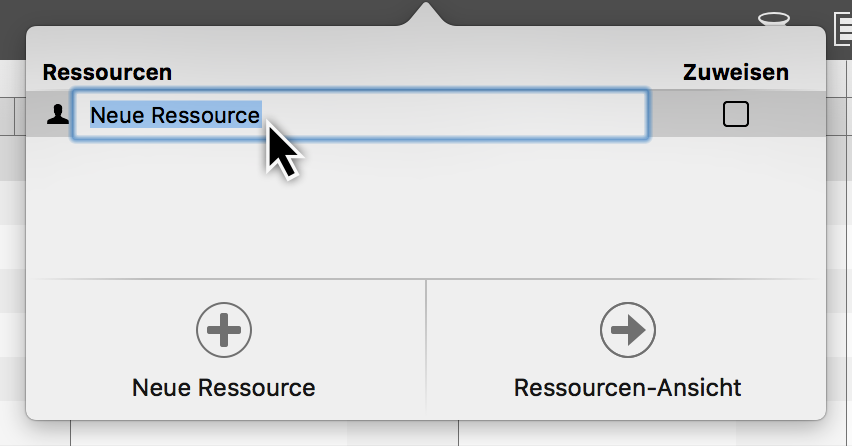 Respool: Dialog Benennen