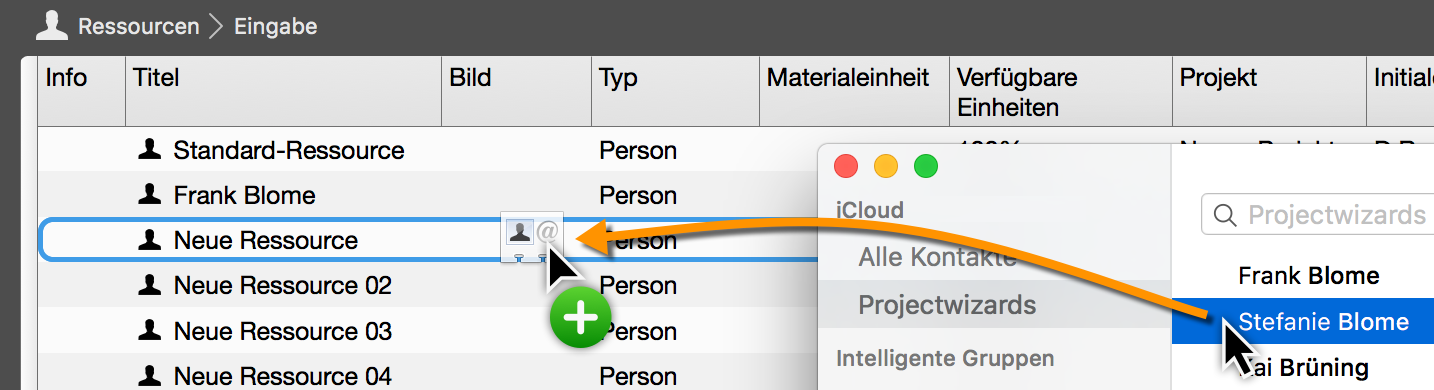 Respool: Ressource Ersetzen