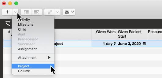 Combine Documents - + - Insert - Project