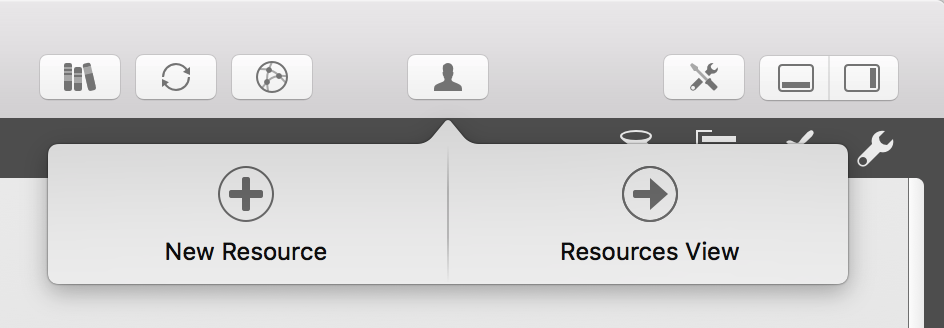 Toolbar - Resources
