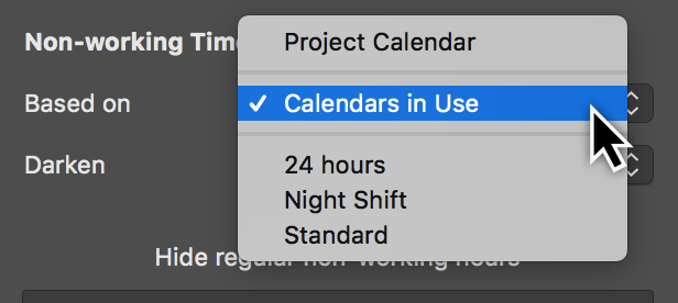 Non-working Time Based on