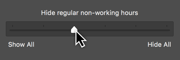 Darken Non-working Time