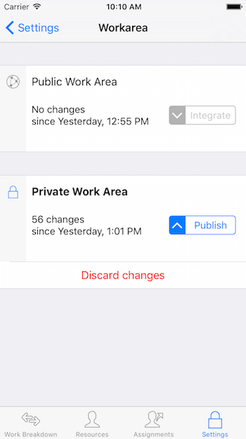 Merlin Project Go - Private work area
