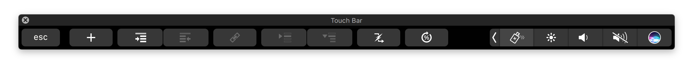 TouchBar in Merlin Project TouchBar in Merlin Project