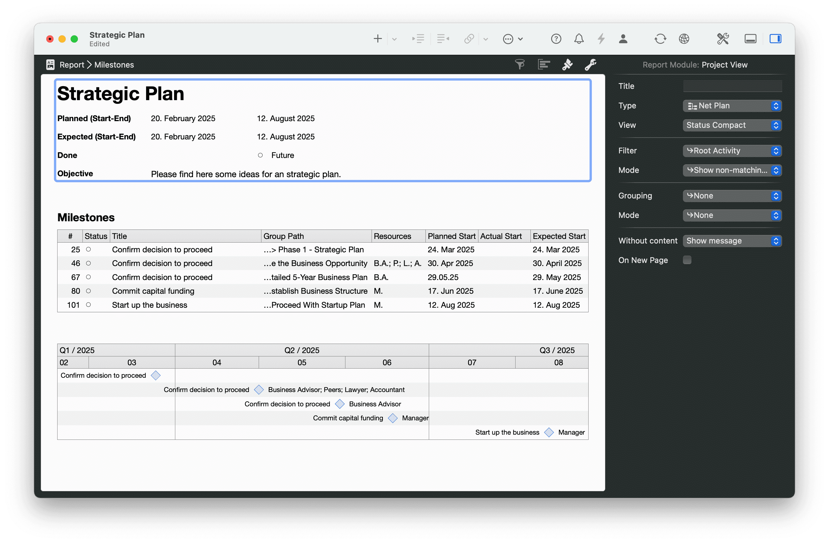 Reports in Merlin Project Reports in Merlin Project