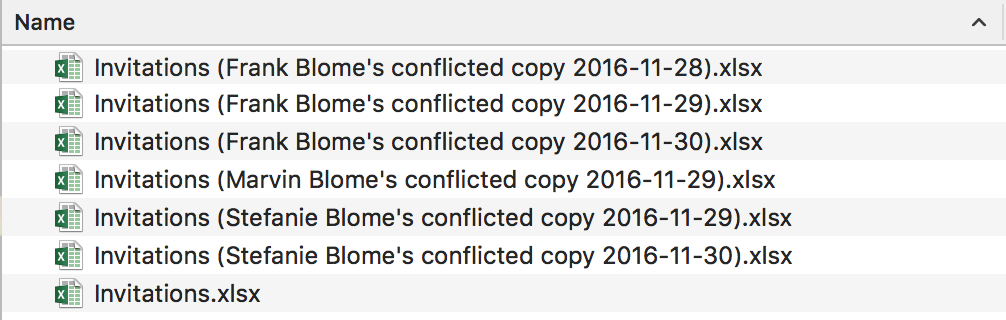 Dropbox conflics Dropbox conflics