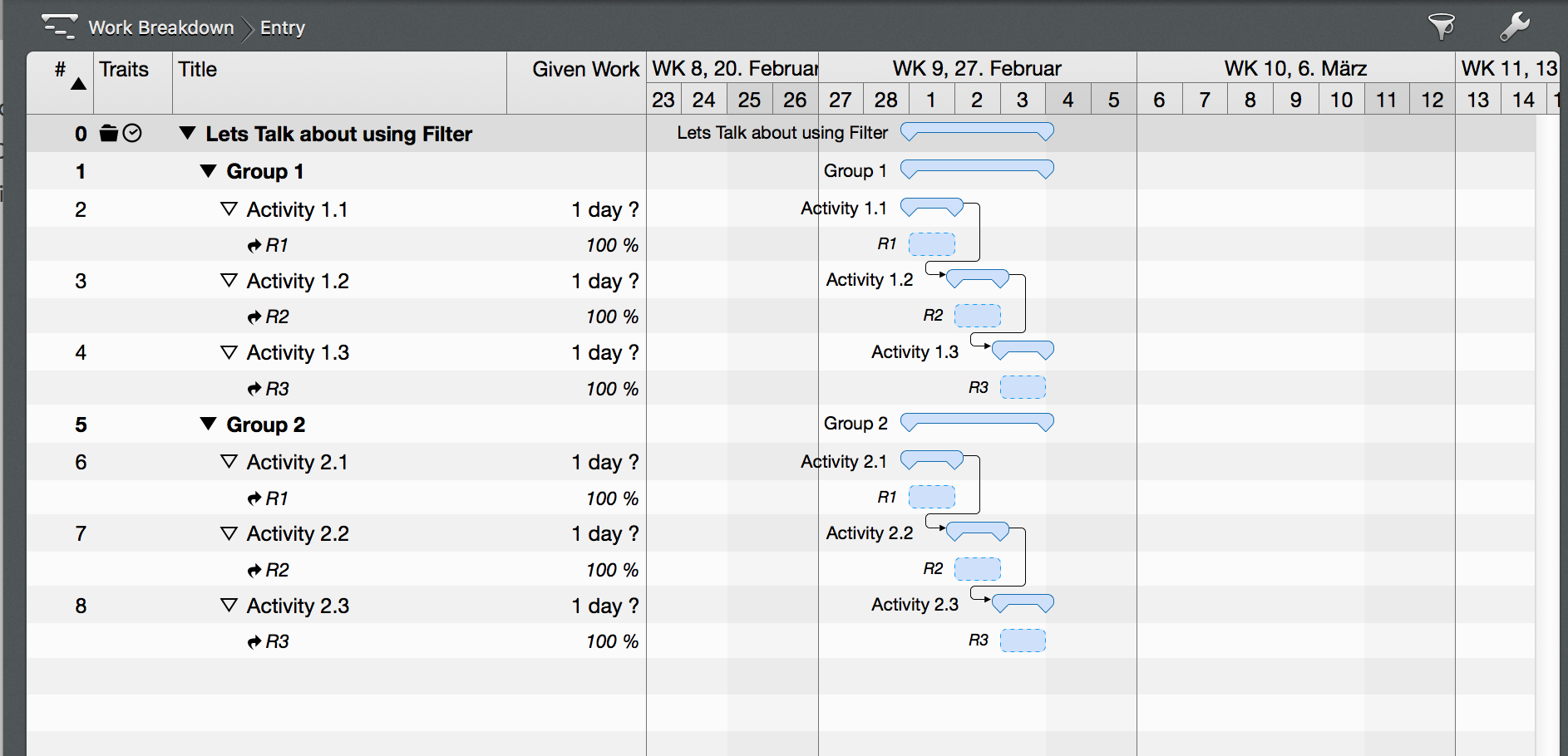 Utiliser les options de filtre Utiliser les options de filtre