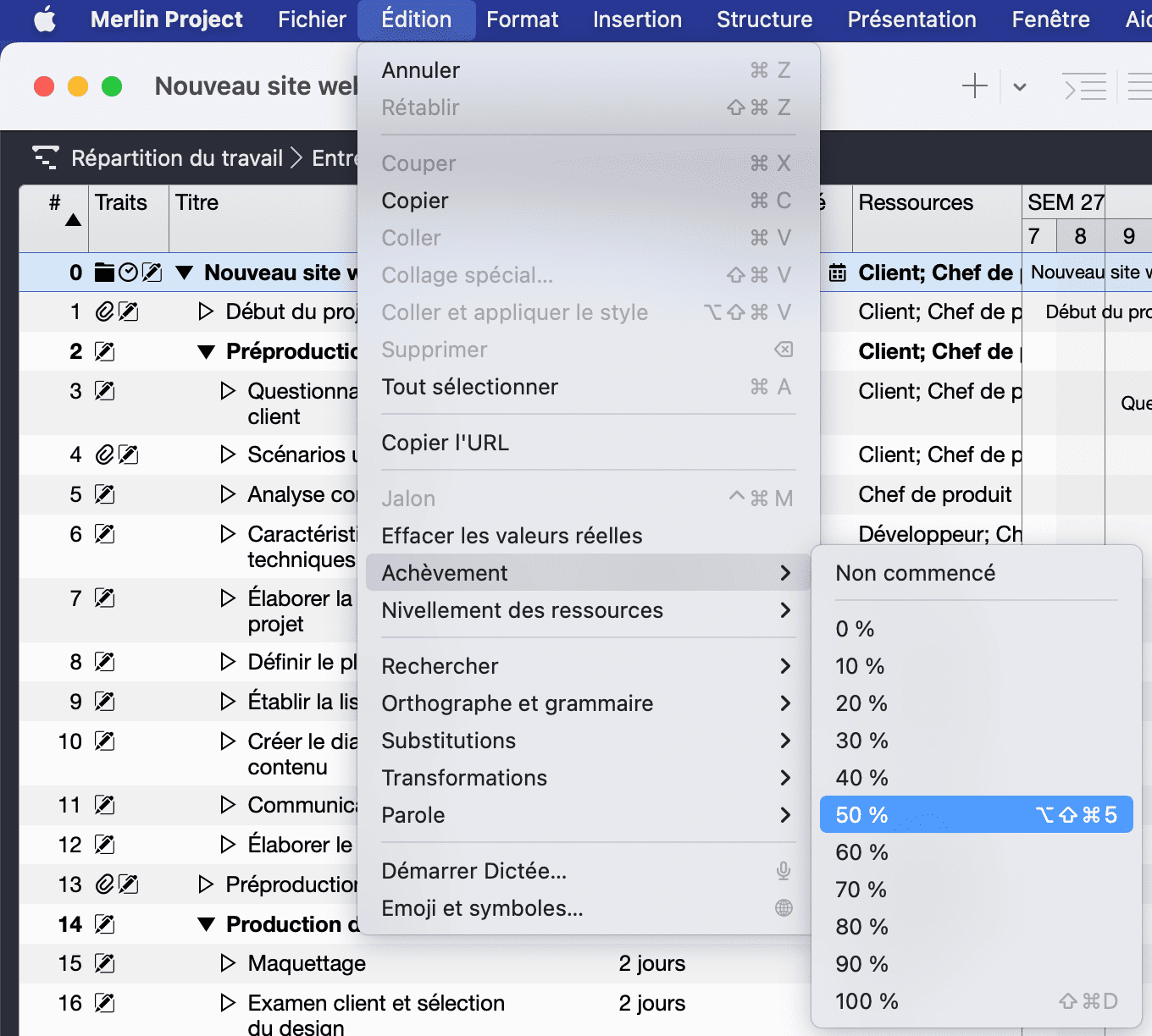 Menu Merlin Project Menu Merlin Project