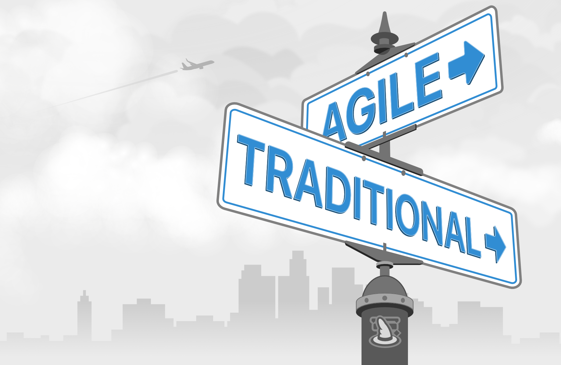 At the intersection of traditional and agile project management At the intersection of traditional and agile project management