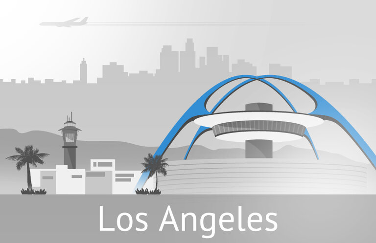 Das Encounter Restaurant am Flughafen von Los Angeles, CA, USA Das Encounter Restaurant am Flughafen von Los Angeles, CA, USA