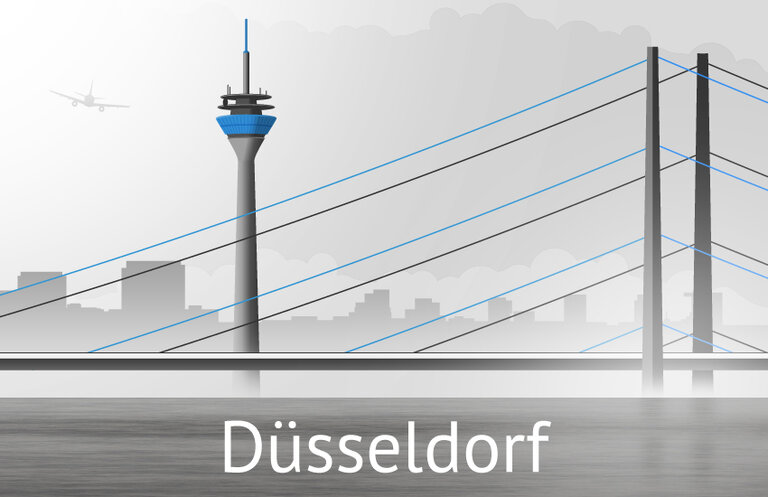 Der Rheinturm in Düsseldorf, Deutschland Der Rheinturm in Düsseldorf, Deutschland