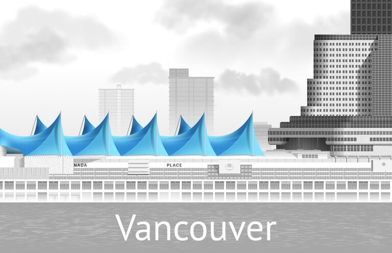 Der Canada Place in Vancouver, Kanada Der Canada Place in Vancouver, Kanada