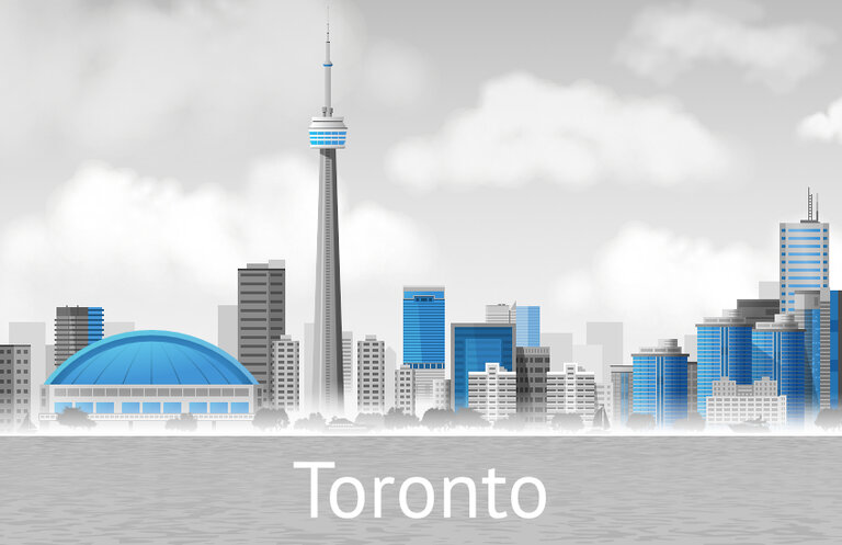 Der CN Tower und das Rogers Centre in Totonto, Kanada Der CN Tower und das Rogers Centre in Totonto, Kanada