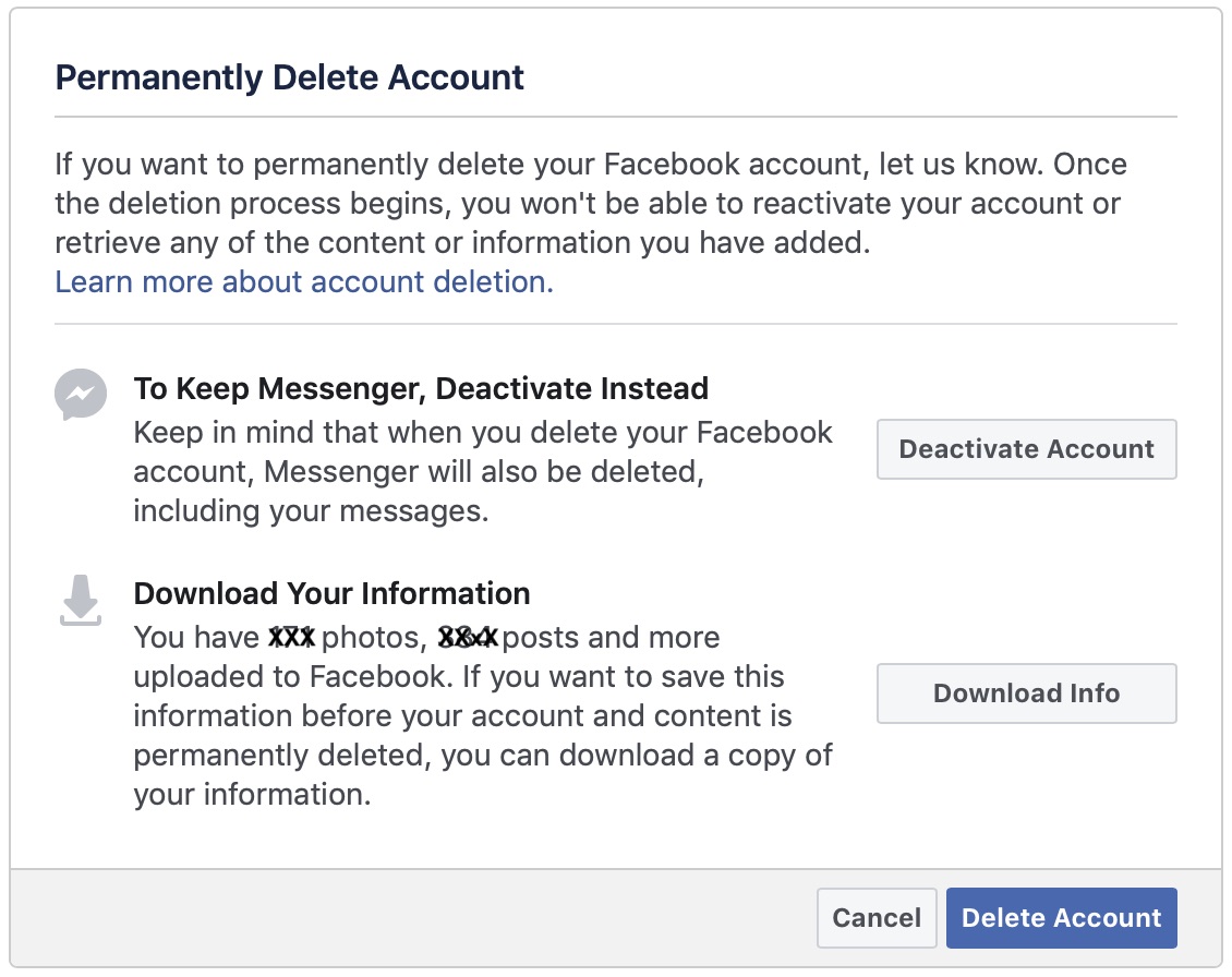 Permanently Delete Facebook Account