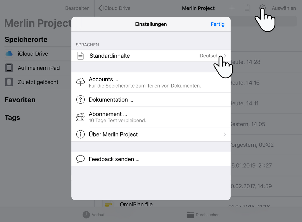 5. Aktivieren Sie Vorlagen für zusätzliche Sprachen.