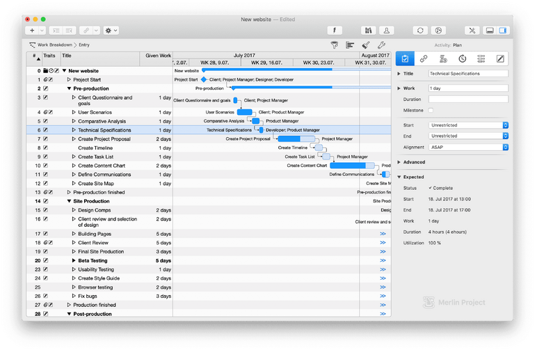 The new light inspector of Merlin Project 6