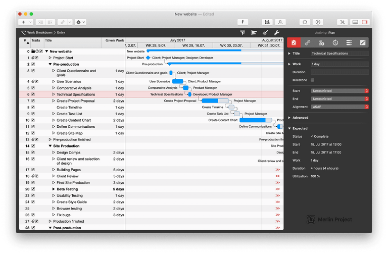 Merlin Project 6 with red accent color