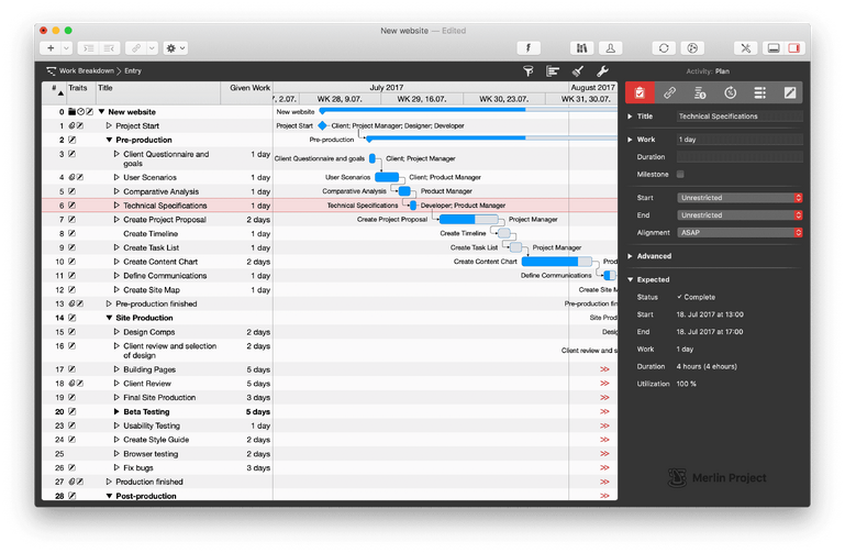 Merlin Project 6 with red accent color