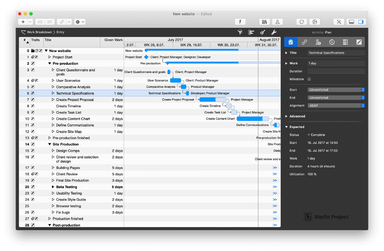 Merlin Project 6 in light mode