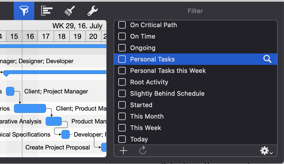 Filters in Merlin Project