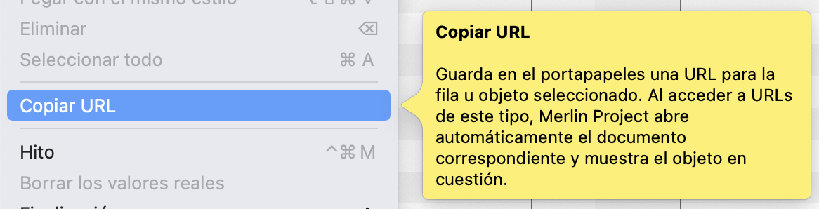 Texto de ayuda para el elemento de menú Texto de ayuda para el elemento de menú