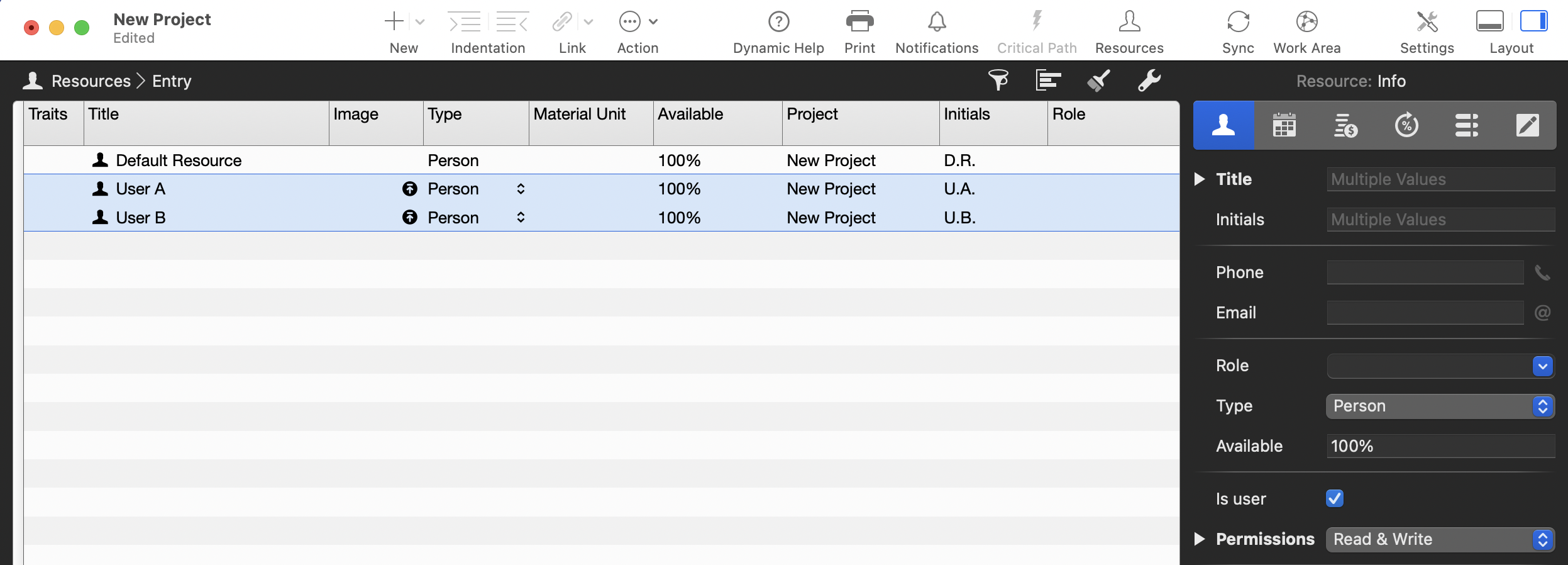 Resources are now User
