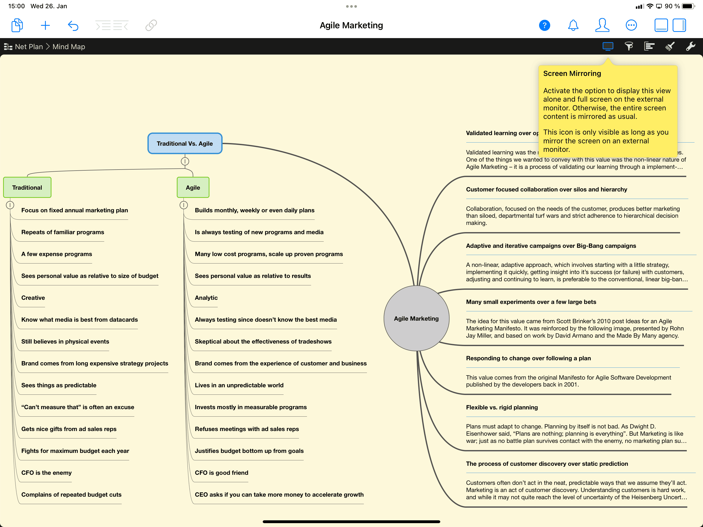 Screen mirroring via AirPlay in Merlin Project on iPad