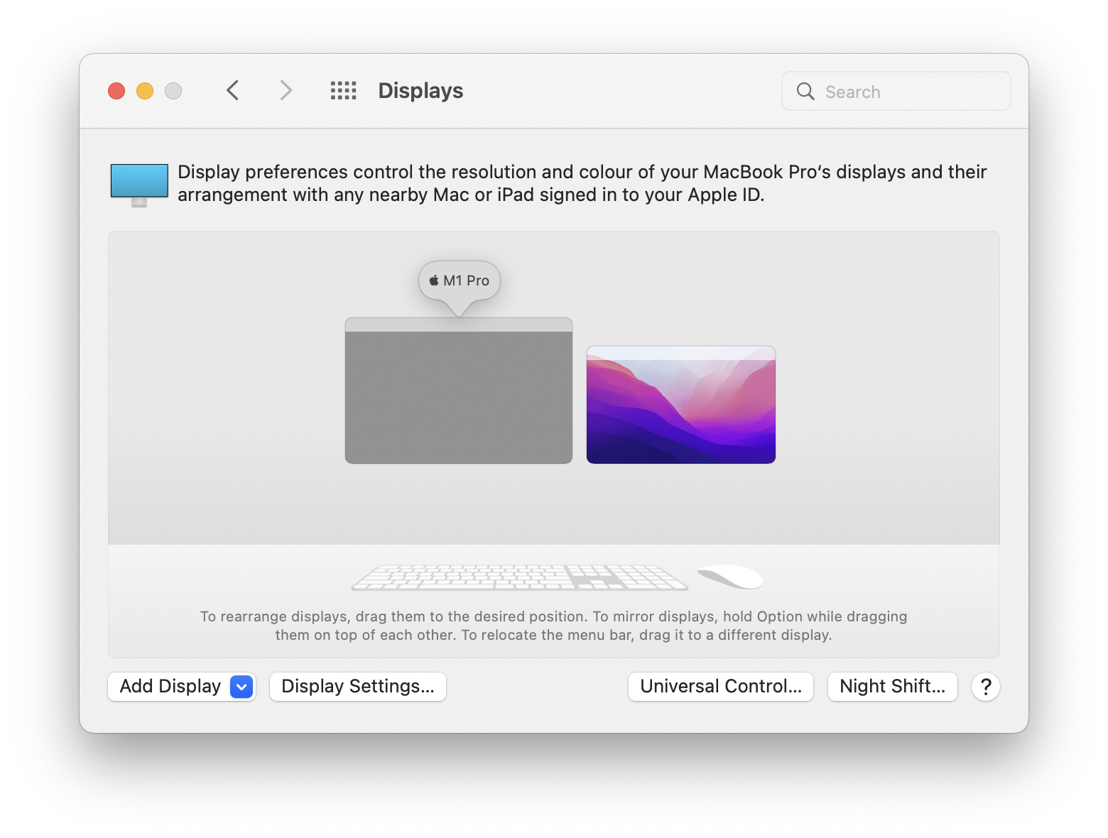 System Preferences > Displays