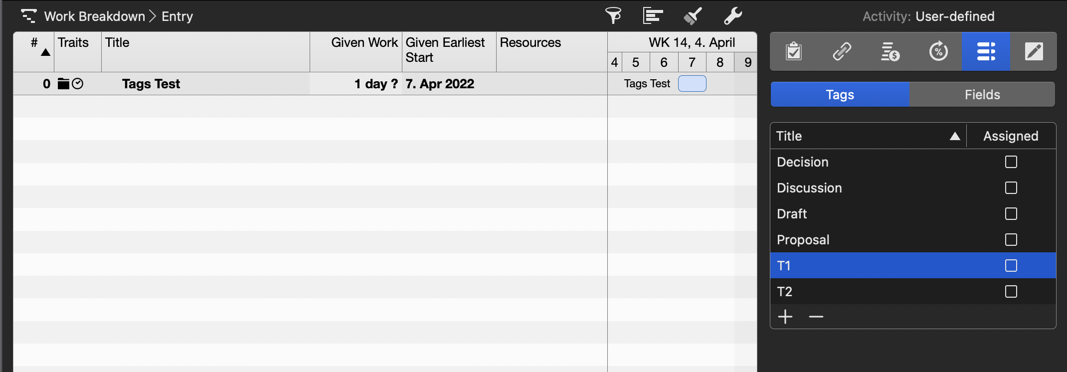 Merlin Project - Creating Tag