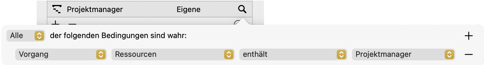 Stil Bedingung definieren