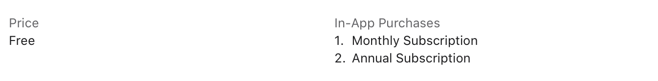 App Store でのアプリ内課金