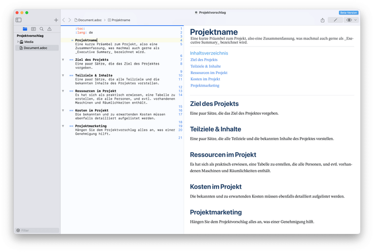 Projektvorschlag Projektvorschlag