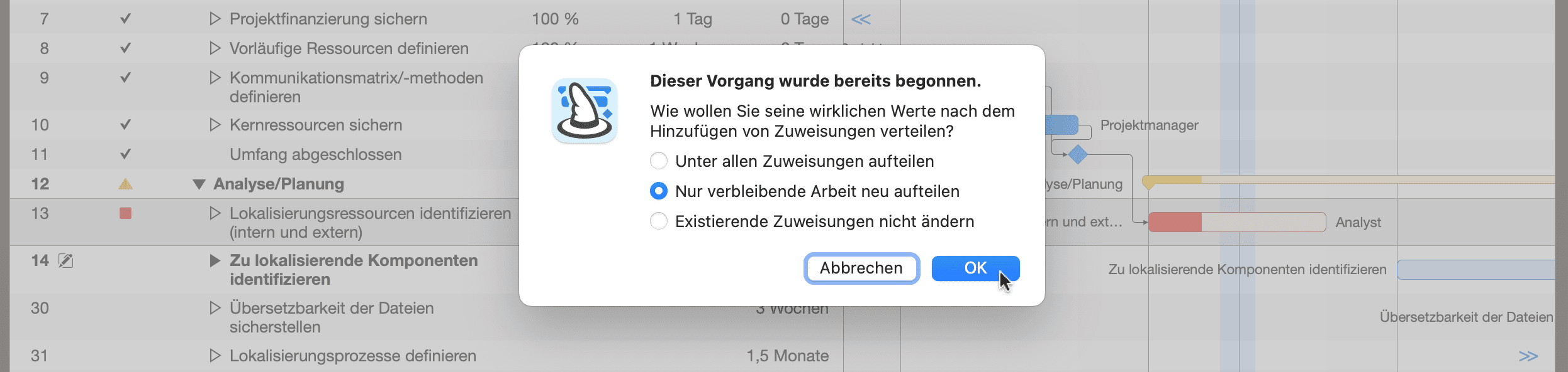 Merlin Project - wirkliche Werte Verteilungsoptionen