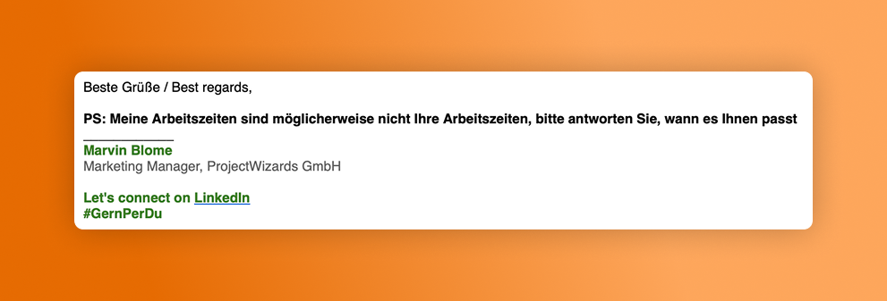 Signatur für asynchrone Kommunikation