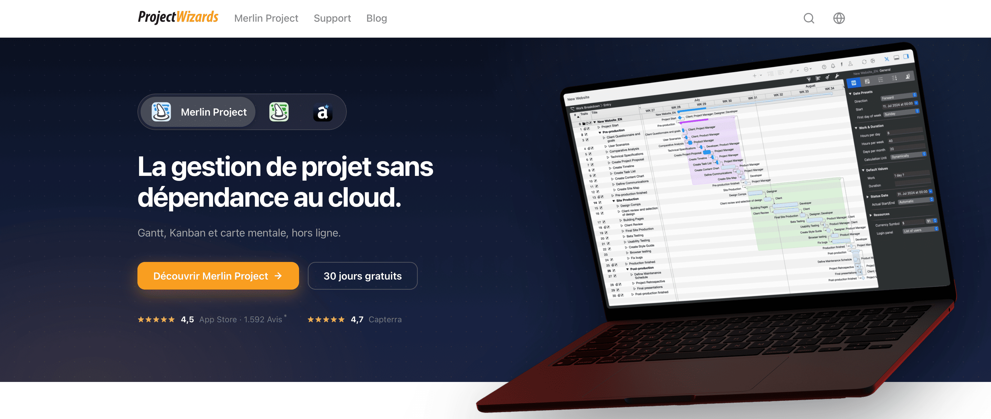 La nouvelle page d'accueil, épurée