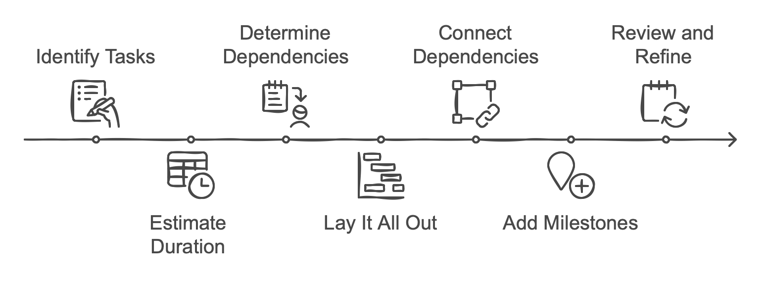 Steps to Create a Gantt Chart