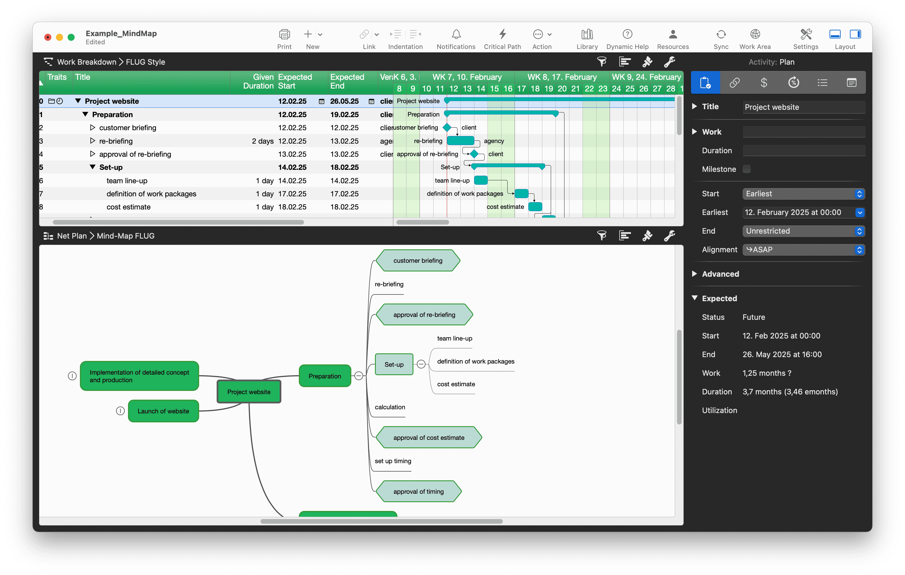 Mind Map in Merlin Project Mind Map in Merlin Project