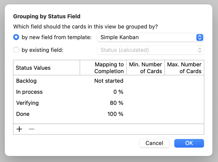 Defina campos de estado en Merlin Project creando nuevos campos a partir de una plantilla o eligiendo campos personalizados que se adapten a sus necesidades