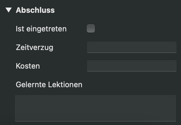 Der Abschnitt 