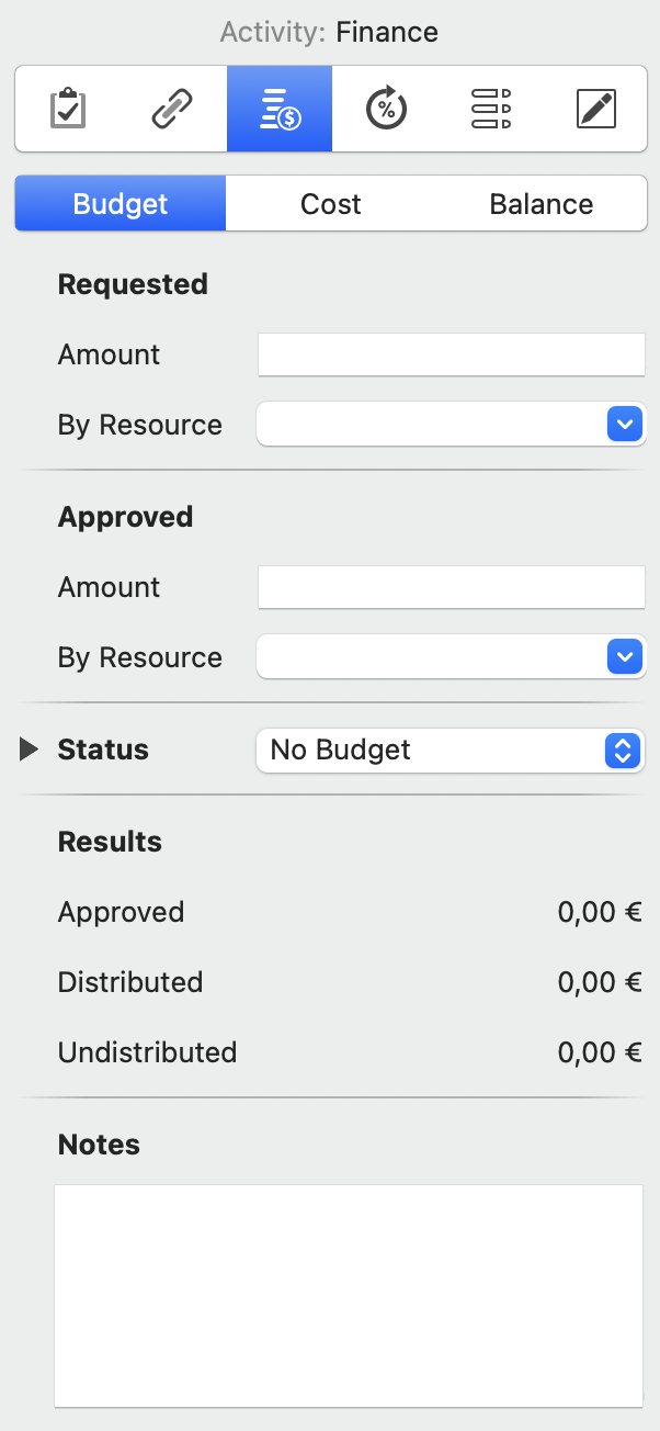 The Budget Tab in Merlin Project The Budget Tab in Merlin Project