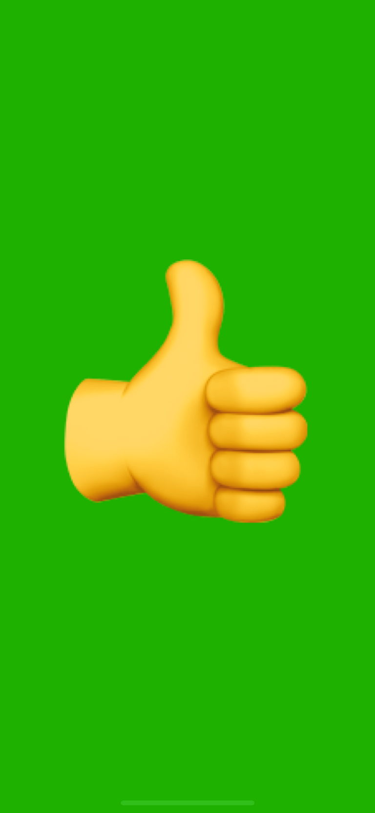 A card with Thumbs Up or ð A card with Thumbs Up or ð