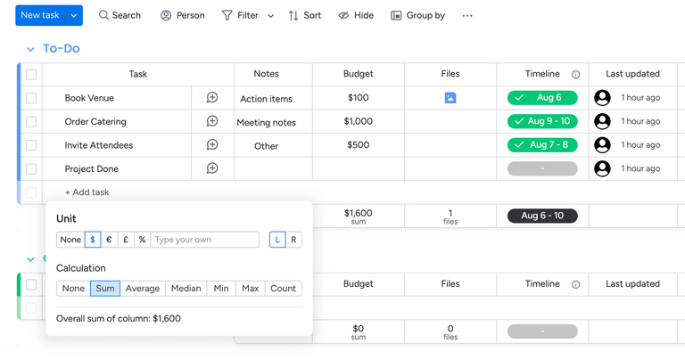Monday.com requires manual number entries Monday.com requires manual number entries