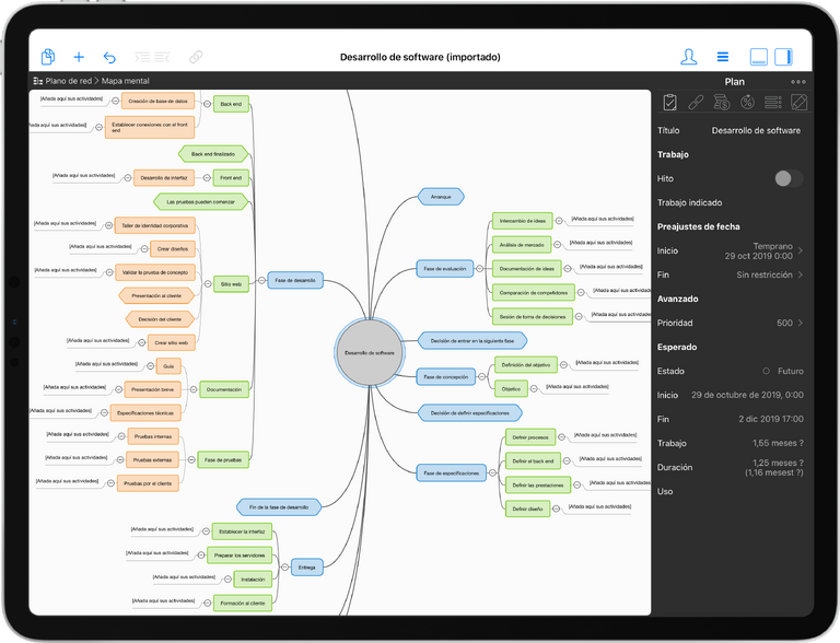 El mapa mental en Merlin Project