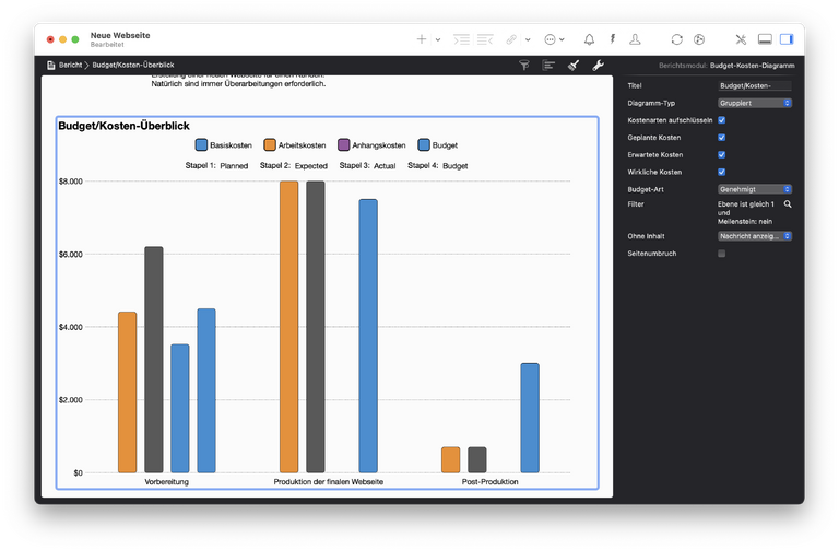 Reports in Merlin Project