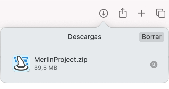 Descargar en Safari