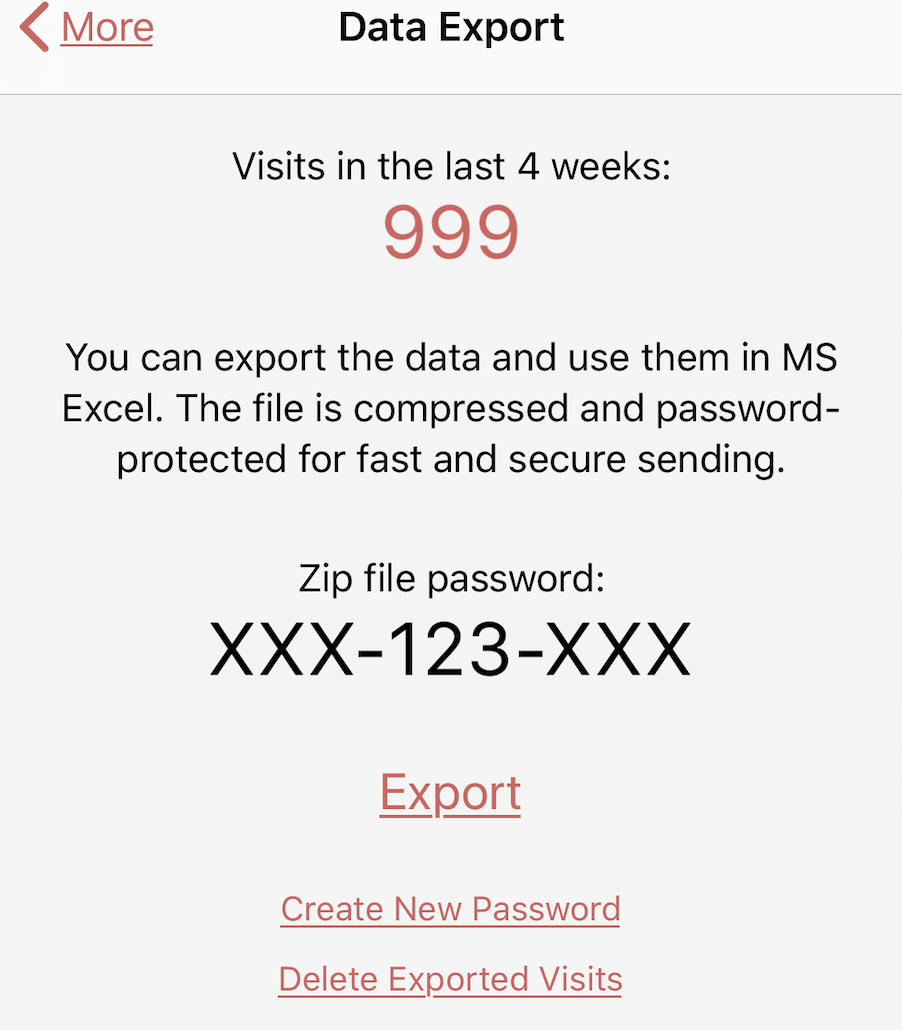 Exportar lista de visitantes