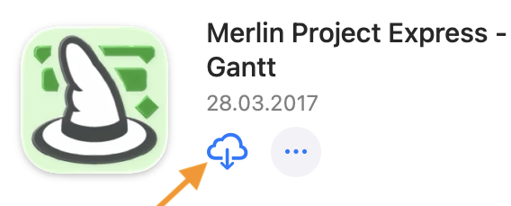 Re-download Merlin Project Express from the App Store