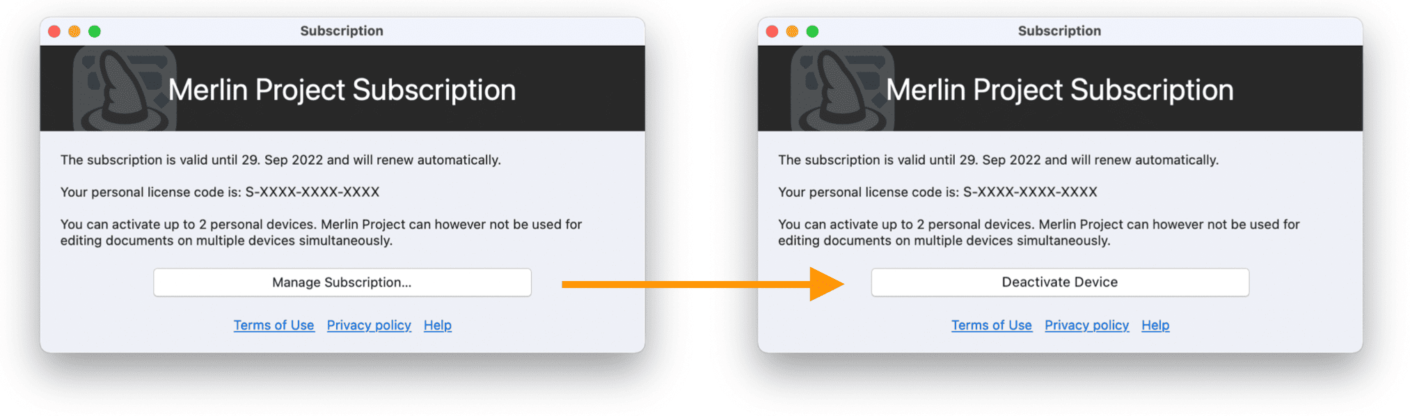 Mange Merlin Project Subscription